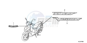 NSC110E Vision 110 - NSC110E UK - (E) drawing MARK