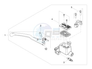 TUONO 125 4T E4 ABS (EMEA) drawing Front master cilinder