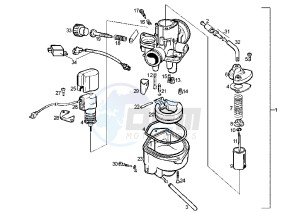 PREDATOR LC - 50 cc drawing CARBURETOR