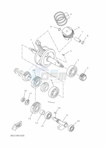 XSR125 MTM125 (BFG1) drawing CRANKSHAFT & PISTON