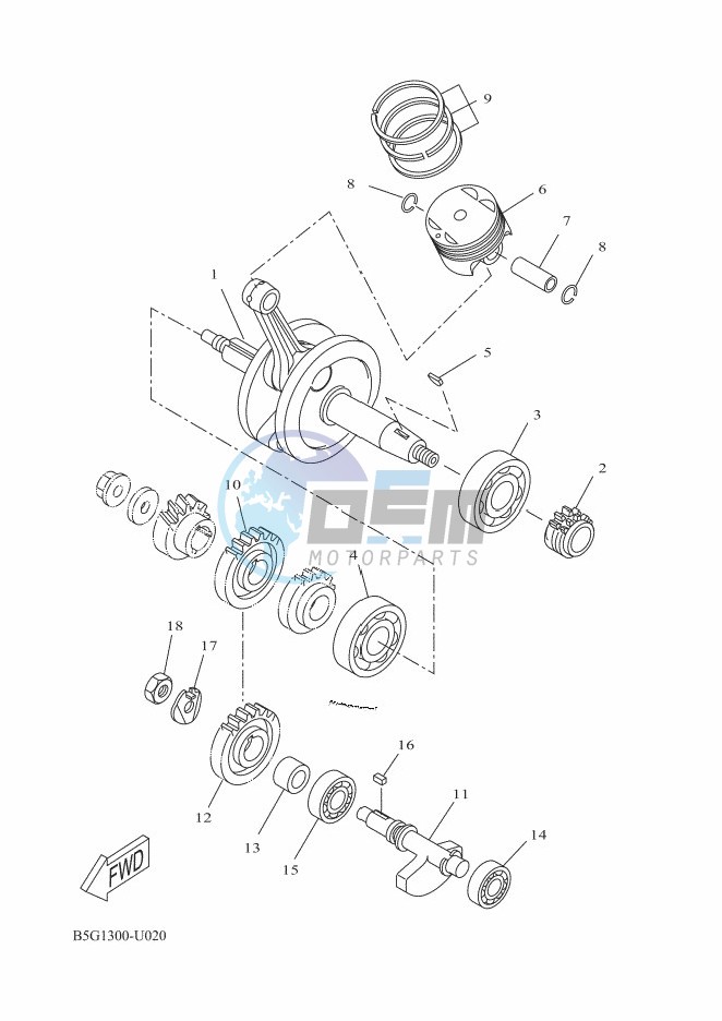 CRANKSHAFT & PISTON