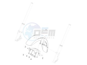 California 1400 Custom ABS 1380 USA-CND drawing Front mudguard-Pillar