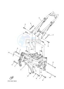 MT09 MT-09 900 (1RCN 1RCP) drawing FRAME