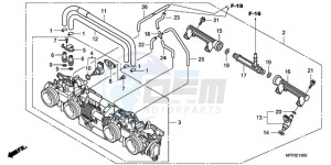 CB1300SA9 F / ABS BCT CMF MME TWO TY2 drawing THROTTLE BODY