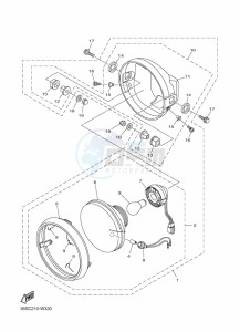 YBR125E (BN9J) drawing HEADLIGHT