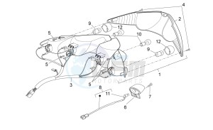 Sport City Street 300 4t 4v e3 drawing Taillight