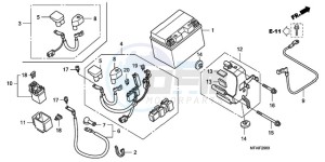 CBF1000T9 F / ABS CMF drawing BATTERY