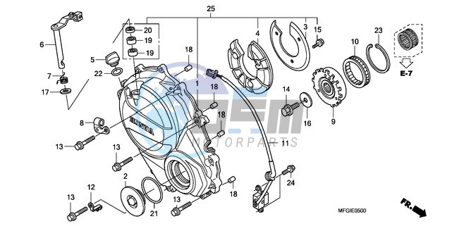 RIGHT CRANKCASE COVER