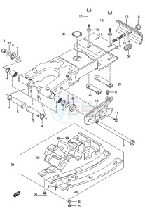 LT-Z400 drawing REAR SWINGINGARM