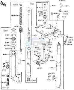 KX 250 D [KX250] (D2) [KX250] drawing FRONT FORK