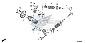 SH125E SH125 E drawing CAMSHAFT/VALVE