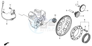 NT650V drawing PULSE GENERATOR/ STARTING CLUTCH