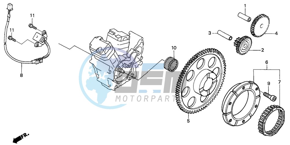 PULSE GENERATOR/ STARTING CLUTCH