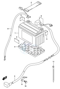 DL250 drawing BATTERY