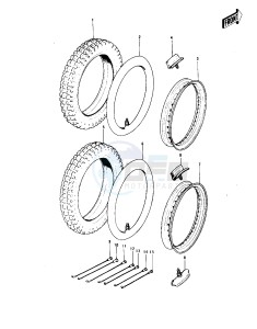 KT 250 A [TRIAL] (A-A2) [TRIAL] drawing WHEELS_TIRES