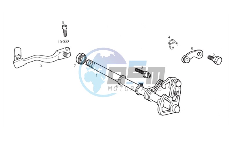 Selector shaft