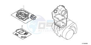 CBR125RSD CBR125RS UK - (E) drawing GASKET KIT A