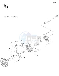 MULE SX KAF400JHF EU drawing Optional Parts(Engine)