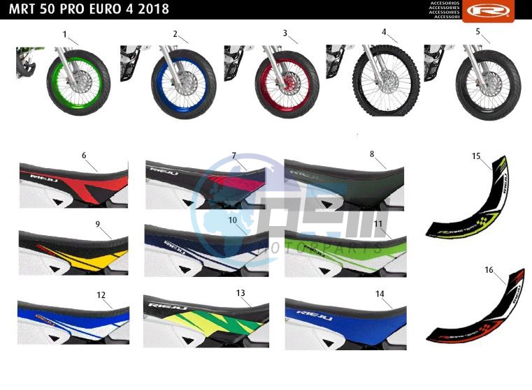 ACCESSOIRIES - WHEELS-SEATS