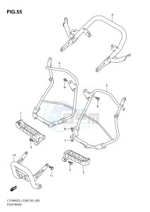 LT-R450 (E28-E33) drawing FOOTREST (LT-R450L1 E28)