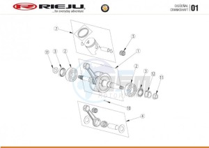 BYE-BIKE-25-KM-H-EURO4-HOLLAND-CARGO-RED drawing CRANKSHAFT