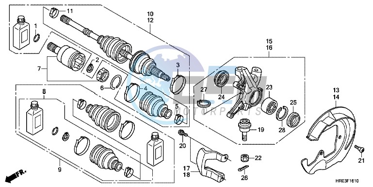 FRONT KNUCKLE