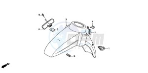 SH50D drawing FRONT FENDER