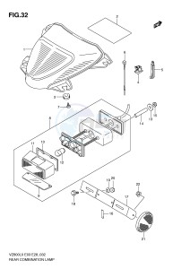 VZ800 (E3-E28) MARAUDER drawing REAR COMBINATION LAMP