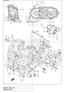 AN250 (E2) Burgman drawing CRANKCASE