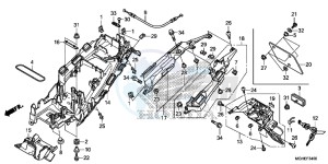 VFR1200XE CrossTourer - VFR1200X 2ED - (2ED) drawing REAR FENDER