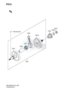 RM-Z250 (E19) drawing CRANKSHAFT