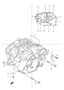 TU125 (E2) drawing CRANKCASE