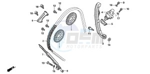 CBF1000T drawing CAM CHAIN/TENSIONER