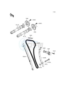 ER-6N ER650EFF XX (EU ME A(FRICA) drawing Camshaft(s)/Tensioner