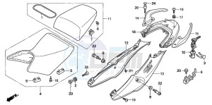 CBF1000S drawing SEAT/SEAT COWL