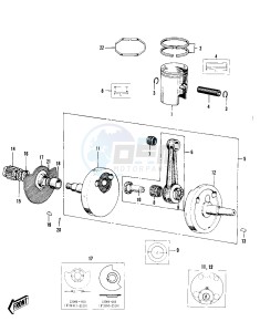 F4 [SIDEWINDER] 250 [SIDEWINDER] drawing CRANKSHAFT_PISTON_ROTARY VALVE