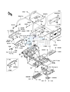 MULE_600 KAF400B8F EU drawing Guards/Cab Frame