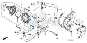 CB600FA39 Europe Direct - (ED / ABS ST) drawing WATER PUMP