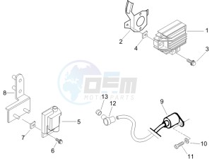 Liberty 125 4t ptt (I) Italy drawing Voltage Regulators - Electronic Control Units (ecu) - H.T. Coil