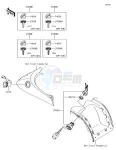 BRUTE FORCE 750 4x4i EPS KVF750GJF EU drawing Ignition Switch