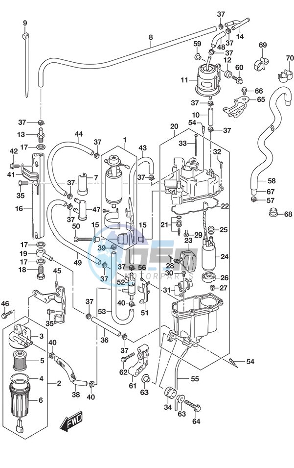 Fuel Pump/Fuel Vapor Separator