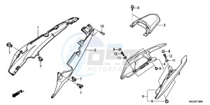 NC700XD NC700X 2ED drawing SEAT COWL