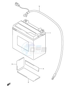 DR800S (E4) drawing BATTERY (MODEL M N P R S)