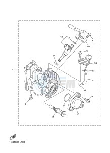 WR450F (1DXA) drawing INTAKE 2