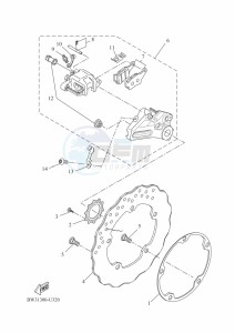 XTZ690-U TENERE 700 (BW32) drawing REAR BRAKE CALIPER