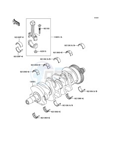 NINJA ZX-6RR ZX600-N1H FR GB XX (EU ME A(FRICA) drawing Crankshaft