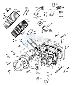 RACING_AT_45kmh 50 drawing Crankcase-cylinder-piston