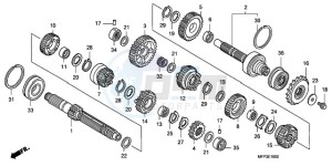 CB1300SA9 F / ABS BCT CMF MME TWO TY2 drawing TRANSMISSION