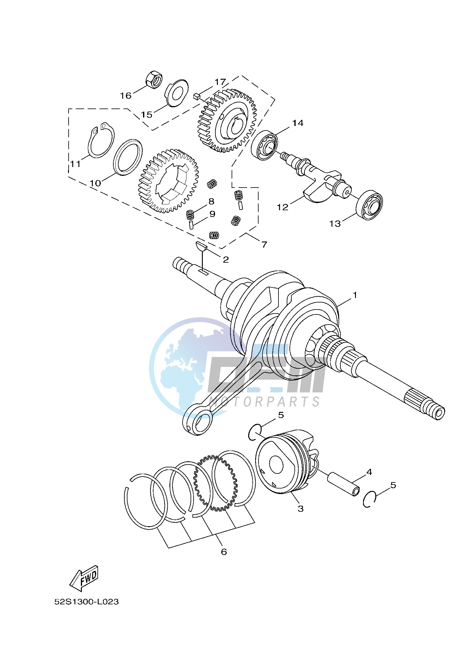 CRANKSHAFT & PISTON