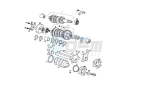 SENDA SM X-TREM - 50 CC EU2 drawing GEAR BOX